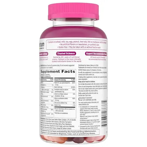 Centrum Multivitamin Gummy, 100 Count (Pack of 1) CentrumBuy Supplements Australia