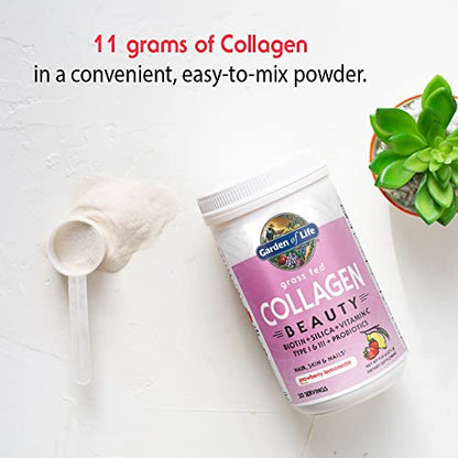 Garden of Life Grass Fed Collagen Beauty - Strawberry Lemonade, 20 Servings - Collagen Garden of LifeBuy Supplements Australia