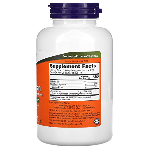 NOW Supplements, Glucomannan (Amorphophallus konjac) Pure Powder, Supports Regularity NOWBuy Supplements Australia