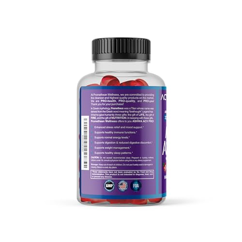 Ashwa ACV Pro Health - Sugar Free Apple Cider Vinegar Gummies, Ashwagandha Gummies Promethean WellnessBuy Supplements Australia