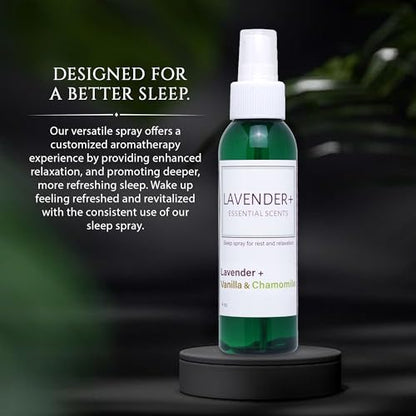 Lavender + Essential Scents - Lavender Chamomile & Vanilla Sleep Spray Collection Moonwater ElixirsBuy Supplements Australia