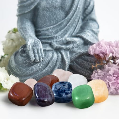 WVIOUOPU Healing Crystals and Chakra Stones Set - 13 Pcs Real Raw Healing Chakra Stones WVIOUOPUBuy Supplements Australia