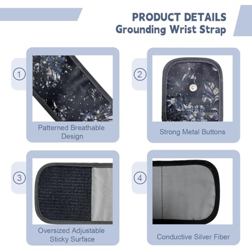 LOYDBDT Grounding Wrist Strap,Patterned Grounding Wristband,Unique Air Holes and Conductive Silver LOYDBDTBuy Supplements Australia