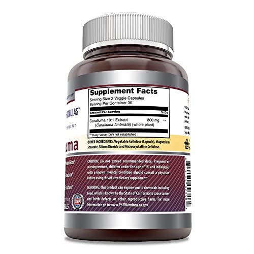 Amazing Formulas Caralluma Dietary Supplement 800 mg 60 Veggie Capsules Amazing NutritionBuy Supplements Australia