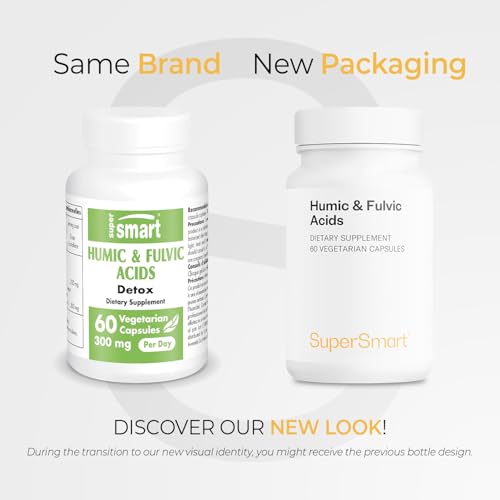 Supersmart - Humic and Fulvic Acid Supplement 300mg per Day (Patented & High Strength) - Fulvic Humic Mineral Blend | Non-GMO & Gluten Free - 60 Vegetarian Capsules SupersmartBuy Supplements Australia