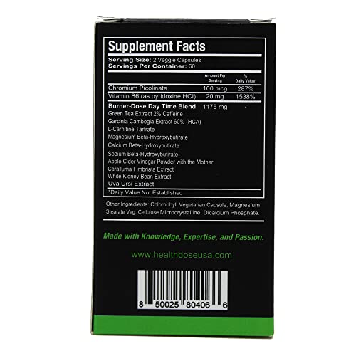 Health Dose Fat Burner AM. Weight Control & Metabolism Boost. For Active Lifestyles. Health DoseBuy Supplements Australia