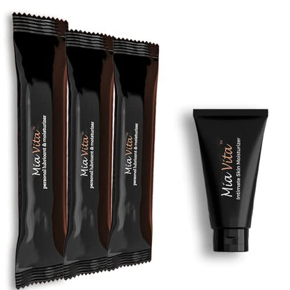 FEMMEPHARMA Mia Vita Bundle Of Vulvar Dryness Gel Tube Moisturizer and Pre Filled Vaginal