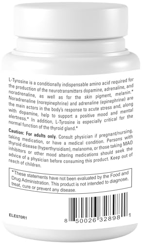 Dr.WellMe L-Tyrosine 500mg Capsules, Dietary supplements-120 Capsules DR WELLME NUTRITIONBuy Supplements Australia