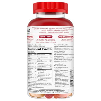 Centrum MultiGummies Multi+ Omega 3 Dual Action, Adult Multivitamin, Multivitamin/Multimineral/Omega 3 CentrumBuy Supplements Australia