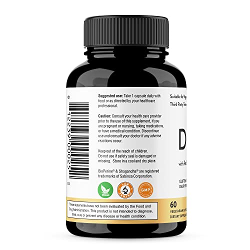 Sandhu's DIM Supplement 200 mg -60 Capsules - Diindolymethane with Ashwagandha Sandhu'sBuy Supplements Australia