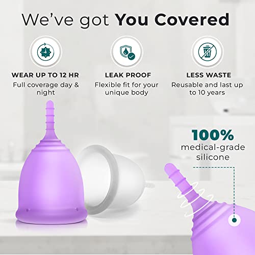 CareCup Menstrual Cups - Set of 2 Reusable Period Cups - Premium Design with Soft CarecupBuy Supplements Australia