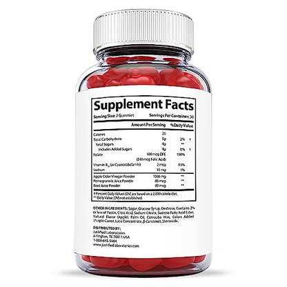 Justified Laboratories Luxe Keto ACV Gummies 1000MG with Pomegranate Juice Beet Root Justified LaboratoriesBuy Supplements Australia