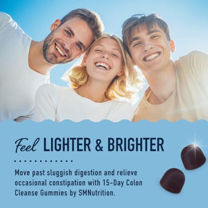 15 Day Colon Cleanse & Detox Gummies | Occasional Constipation & Bloating Relief SMNutritionBuy Supplements Australia