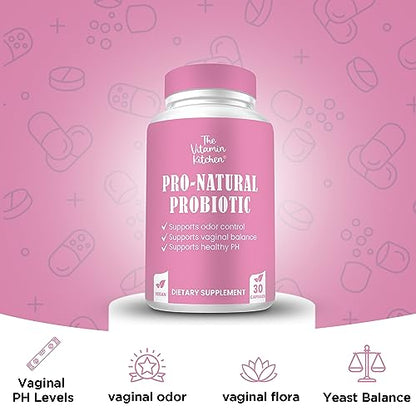 The Vitamin Kitchen Vaginal Probiotics for Women – Pro-Natural Women Probiotic–5 Billion The Vitamin KitchenBuy Supplements Australia