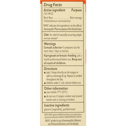 Bach Original Flower Remedies, Rock Rose for Courage (Non-Alcohol Formula), Natural Homeopathic BachBuy Supplements Australia