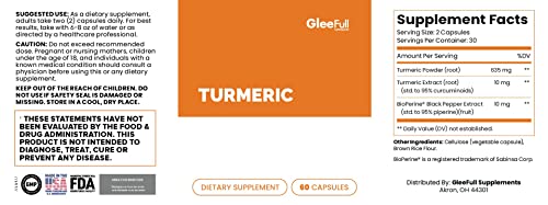 GleeFull Supplements Complete Turmeric | Use to Help with Joints & Inflammation | Supports GLEEFULL SUPPSBuy Supplements Australia