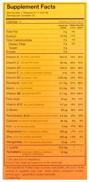 Vivioptal Kids, Liquid Multivitamin & Multiminerals Supplement, Berries, 8.45 Fl Oz Aus HealthcareBuy Supplements Australia