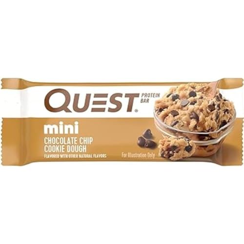 Quest Nutrition Mini Chocolate Chip Cookie Dough Protein Bars, High Protein, Low Carb Quest NutritionBuy Supplements Australia