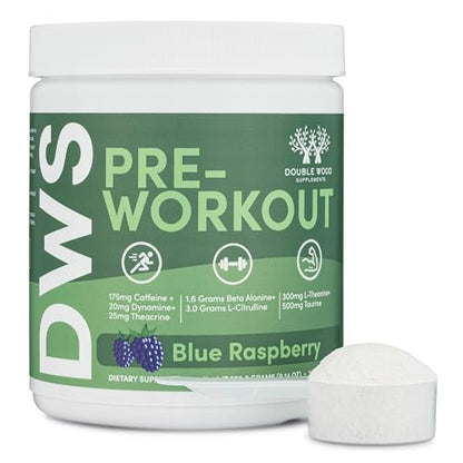Pre Workout Powder for Men & Women (30 Servings of Caffeine, Beta Alanine, L-Citrulline Double Wood SupplementsBuy Supplements Australia