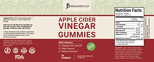 (2-Pack | 120 Gummies) Premium Apple Cider Vinegar Gummies - Raw, Natural, Unfiltered ACV JB Wellness CoBuy Supplements Australia