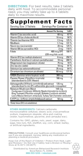 Relaxium Calm, Non-Habit Forming, Stress and Mood Support Supplement RelaxiumBuy Supplements Australia