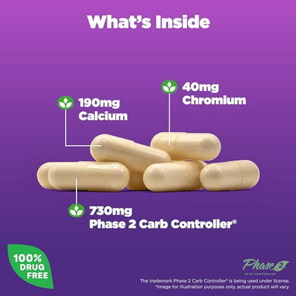 Natrol Carb Intercept with Phase 2 Starch Neutralizer, 60 Capsules NatrolBuy Supplements Australia