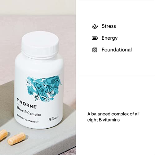 THORNE Basic B-Complex - Tissue-Ready Vitamin B Complex Supplement with Choline THORNEBuy Supplements Australia