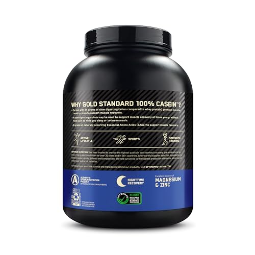 Optimum Nutrition Gold Standard 100% Casein Slow Digesting Protein Powder with Zinc Optimum NutritionBuy Supplements Australia