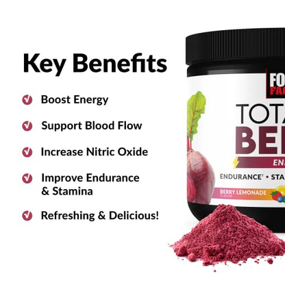 FORCE FACTOR Total Beets Beet Root Powder with Energy, NO3-T Nitrates to Support Force FactorBuy Supplements Australia