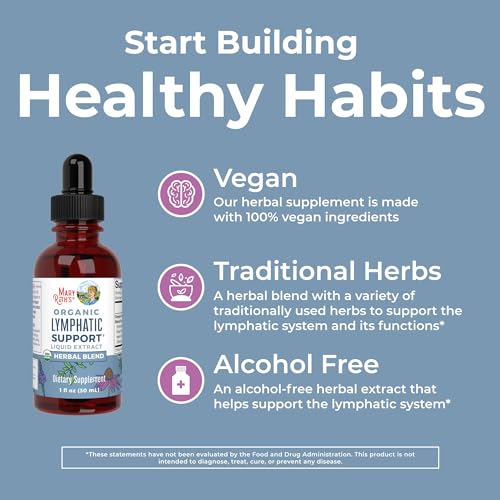 Lymphatic Support Drops | USDA Organic Lymphatic Cleanse Immune Support Supplement MaryRuth OrganicsBuy Supplements Australia