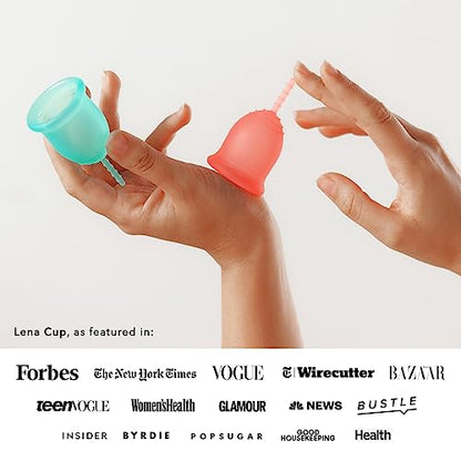 Lena Menstrual Cup | 12hr Reusable Period Silicone Soft Cup | Tampon and Pad Alternative LenaBuy Supplements Australia