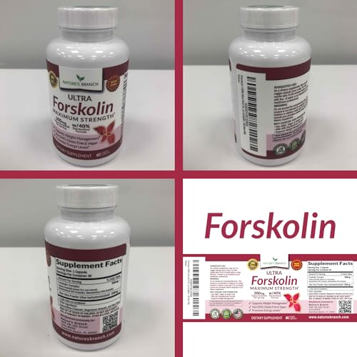Premium 100% Ultra Pure Forskolin for Weight Loss Max Strength w/ 40% Standardized Nature's BranchBuy Supplements Australia