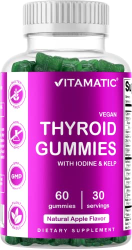Vitamatic 2 Pack Vegan Thyroid Support Gummies with Iodine & Kelp - 60 Count VitamaticBuy Supplements Australia