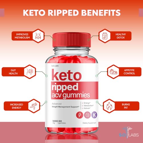 (5 Pack) Keto Ripped ACV Gummies, Keto Ripped ACV Gummies Advanced Weight Loss S.O LabsBuy Supplements Australia