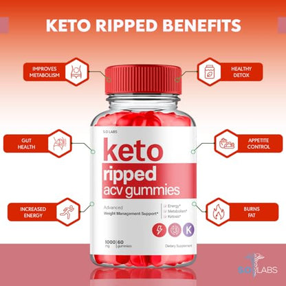 (5 Pack) Keto Ripped ACV Gummies, Keto Ripped ACV Gummies Advanced Weight Loss S.O LabsBuy Supplements Australia