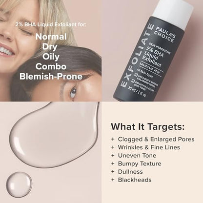 Paula's Choice Skin Perfecting 2% BHA Liquid Salicylic Acid Exfoliant Paula's ChoiceBuy Supplements Australia