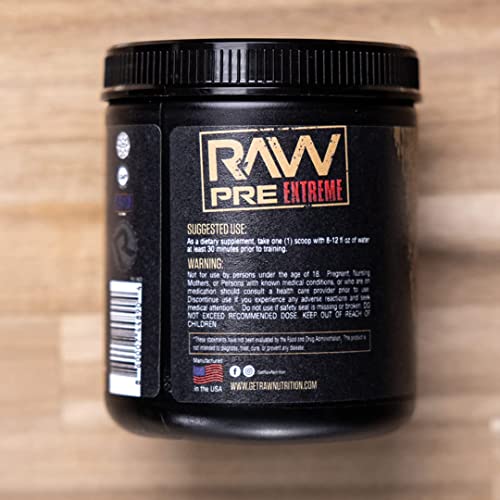 RAW Preworkout Extreme | High Stimulant Preworkout Powder Drink, Extreme Energy RAWBuy Supplements Australia