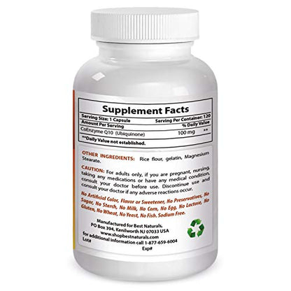 Best Naturals COQ10 100 mg 120 Capsules Best NaturalsBuy Supplements Australia