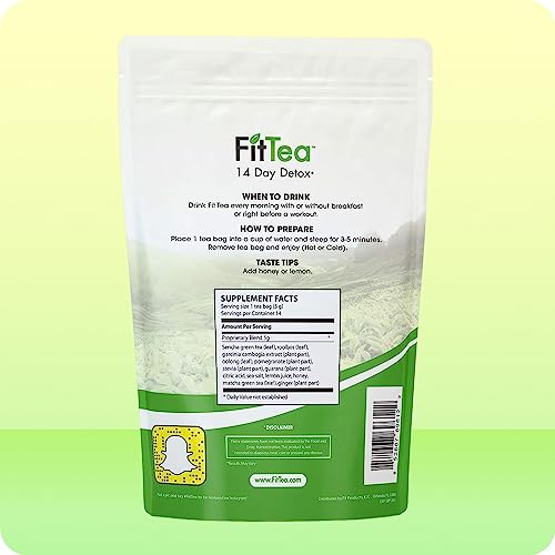 The ORIGINAL FitTea 14 Day Detox Tea for Weight Loss and Belly Fat - Detox Cleanse FitTeaBuy Supplements Australia