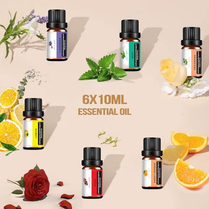 Aromatherapy Essential Oil Diffuser: Cool Mist Aroma Diffuser for Home - Colorful Light Create Ambience GrevolBuy Supplements Australia