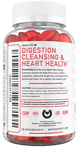 PUREFINITY Apple Cider Vinegar Gummies – Raw, Natural, Unfiltered ACV from The Mother PUREFINITYBuy Supplements Australia