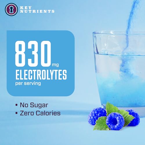 KEY NUTRIENTS Multivitamin Electrolytes Powder No Sugar - Tempting Blue Raspberry KEY NUTRIENTSBuy Supplements Australia