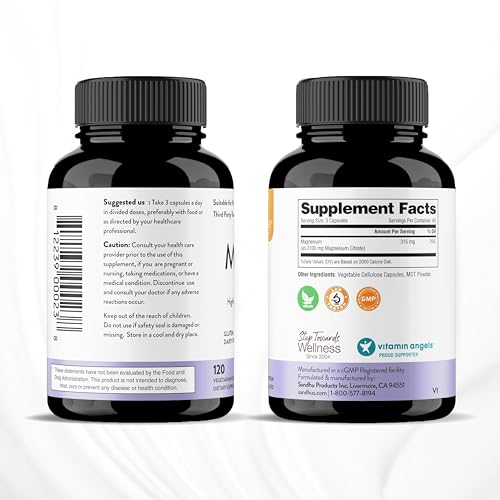 Sandhu's Magnesium Citrate Highly Absorbable Gluten, Soy Diary Free No Fillers Sandhu'sBuy Supplements Australia