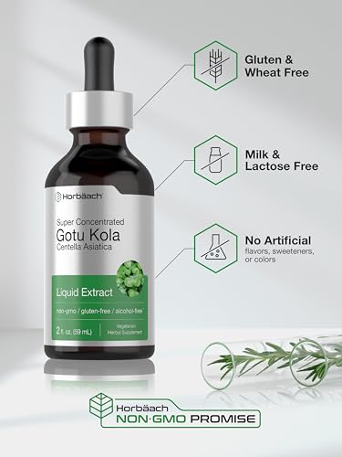 Gotu Kola Extract | 2 fl oz | Alcohol Free | Super Concentrated Liquid Herb Supplement HorbäachBuy Supplements Australia