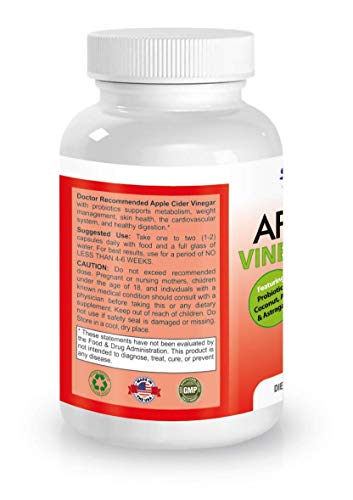 Apple Cider Vinegar Capsules - 100% Organic Apple Cider Vinegar Pills 1500 mg DOCTOR RECOMMENDED SUPPLEMENTSBuy Supplements Australia