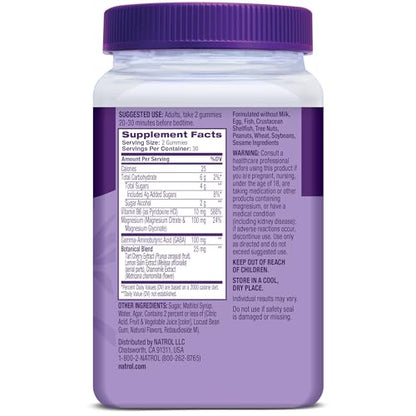 Natrol Sleep & Restore Magnesium Glycinate Blend Gummies, Magnesium for Sleep Aids for Adults, Melatonin-Free, Cherry Flavored, 30 Day Supply NatrolBuy Supplements Australia