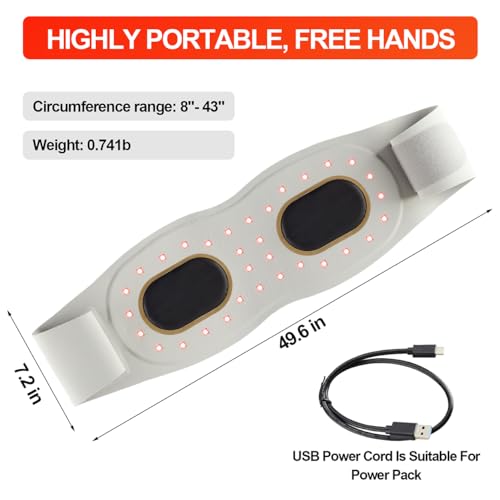 Red Light Therapy Belt Vibrating for Muscle Recovery and Pain Relief DYUFBuy Supplements Australia