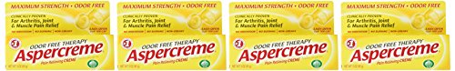 Aspercreme Maximum Strength Pain Relief Cream with Aloe 3 oz. (Pack of 4) for Arthritis Joint & Muscle Pain AspercremeBuy Supplements Australia
