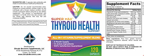 3-Month Thyroid Support Supplement (All-in-1 Formula) with 14 Active Ingredients Elevate Recovery SupplementsBuy Supplements Australia