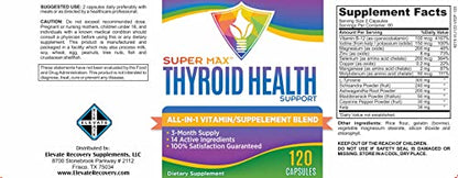3-Month Thyroid Support Supplement (All-in-1 Formula) with 14 Active Ingredients Elevate Recovery SupplementsBuy Supplements Australia